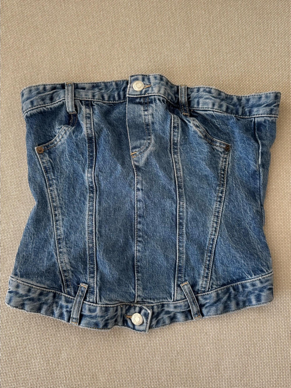 Zara denim corset